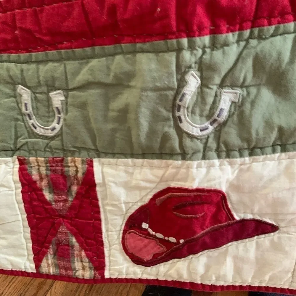Vintage Longaberger Homestead rare horse quilt!
